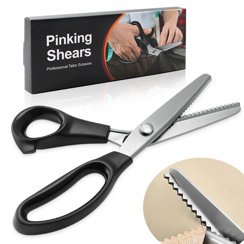 Zig Zag Stainless Steel Craft Scissors ✂️ - Durable Sharp Sewing Tool for DIY Crafts , Dressmaking
