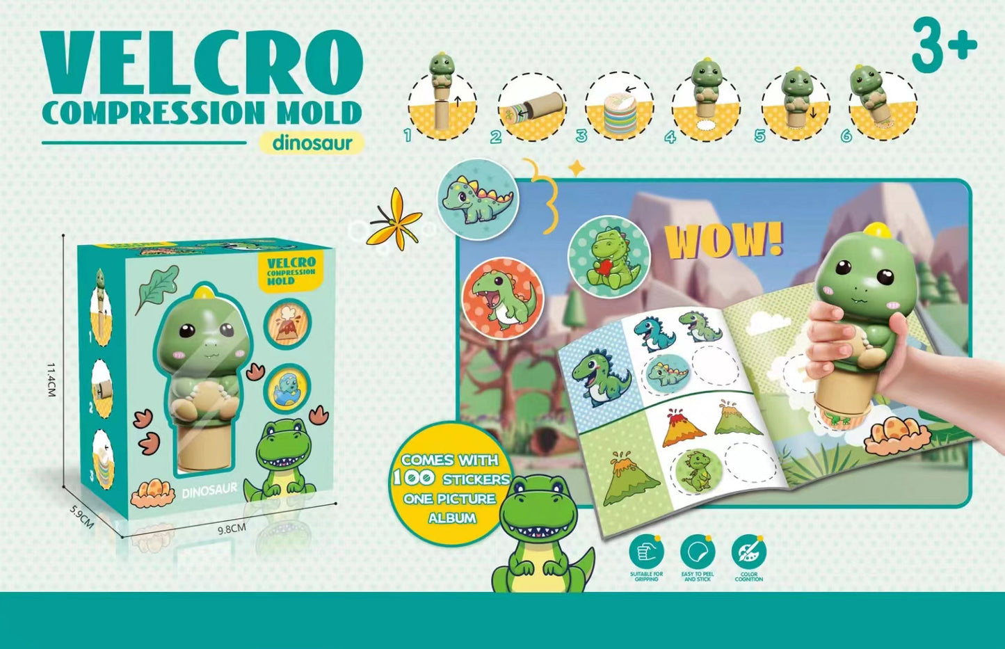 Cute Stamp Waterproof Stickers for Kids