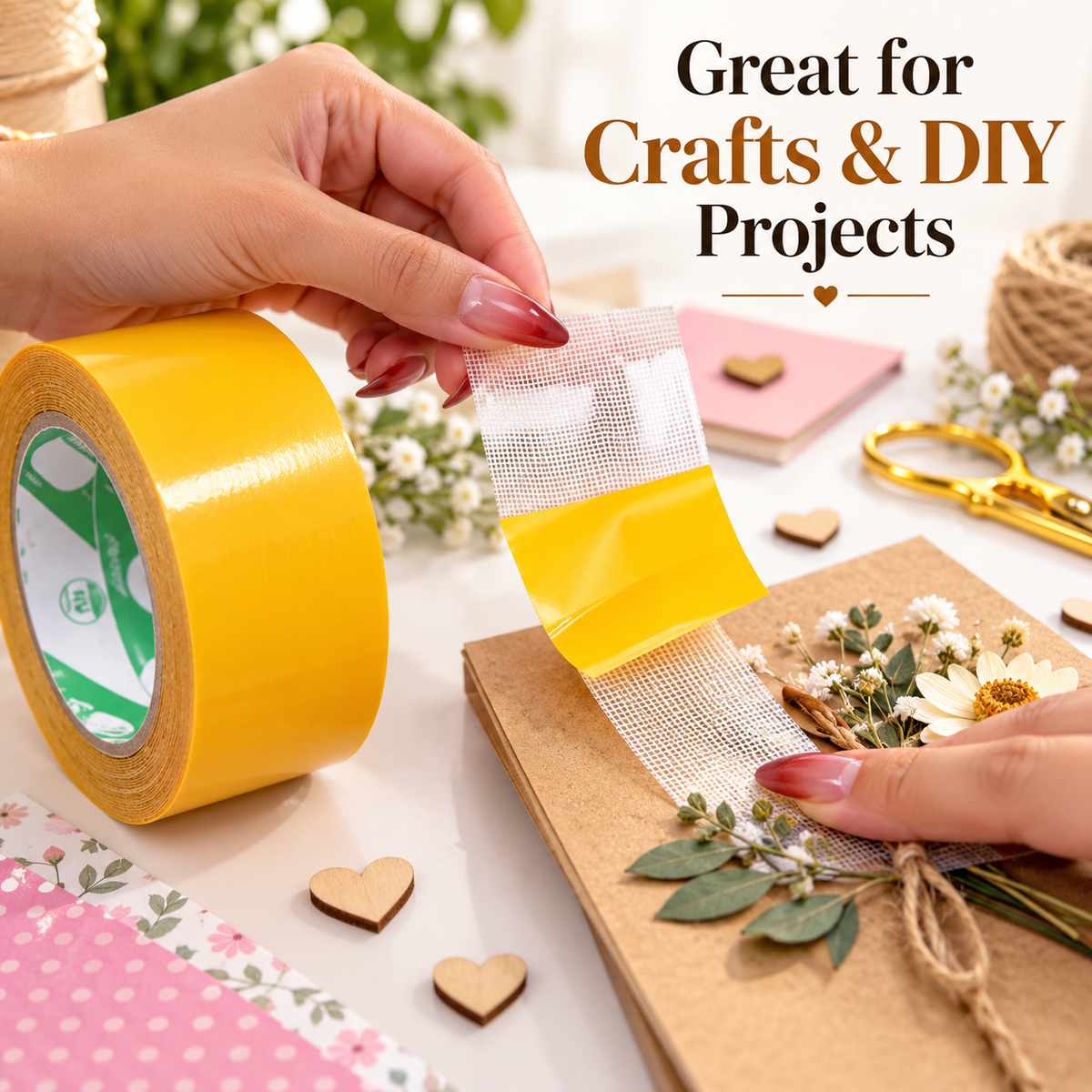Heavy-Duty Double-Sided Mesh Fixing Tape ๐ ๏ธ๐