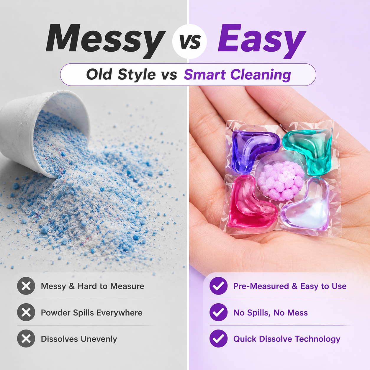 5 in 1 Laundry Power Detergent Pods