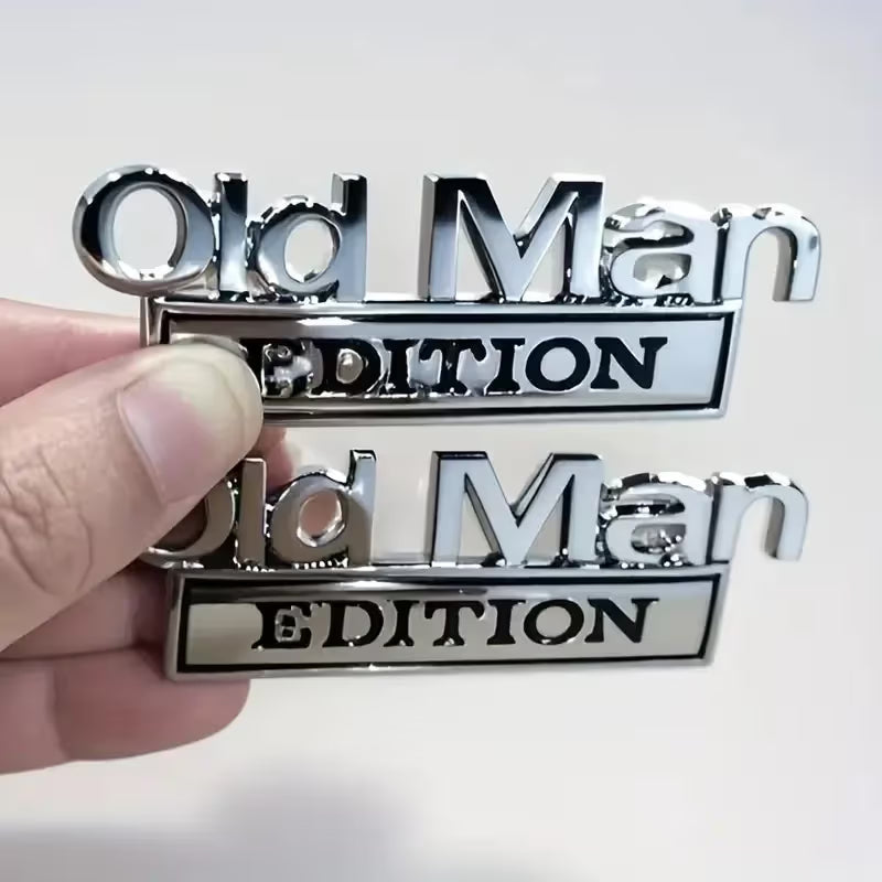 Old Man Edition Car Emblem 🚗