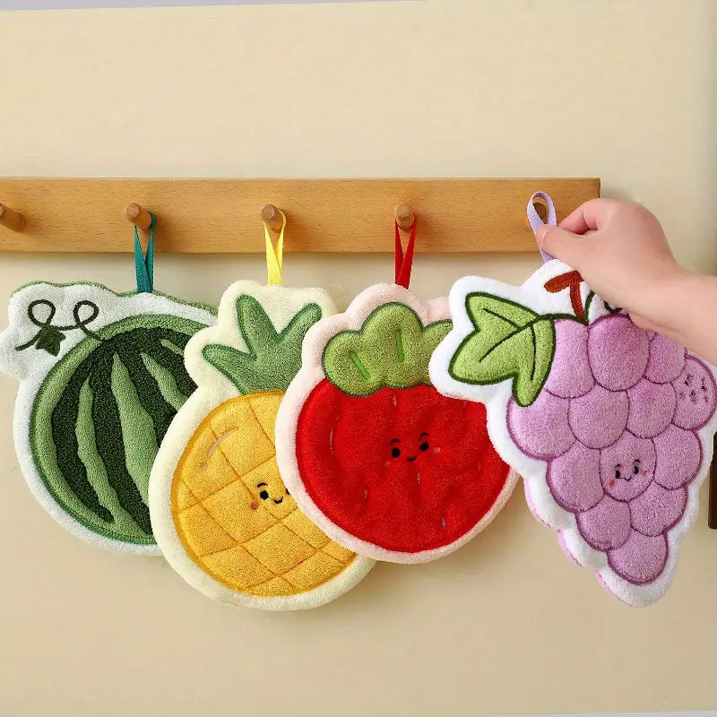 🍓 Cute Fruit Hand Towel - Turn Everyday Drying into a Sweet Little Moment 🍍