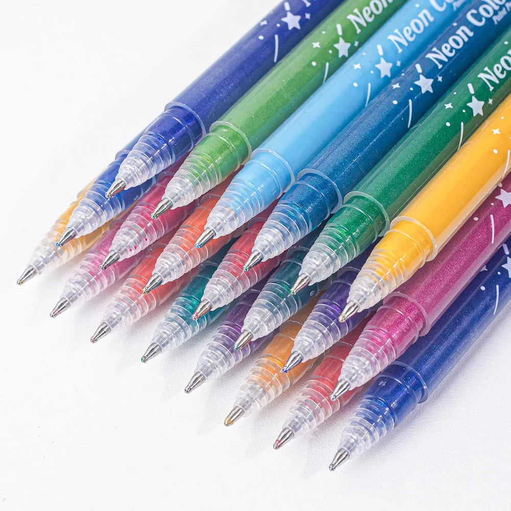 Vibrant Glitter Gel Pen Collection ✨🎨