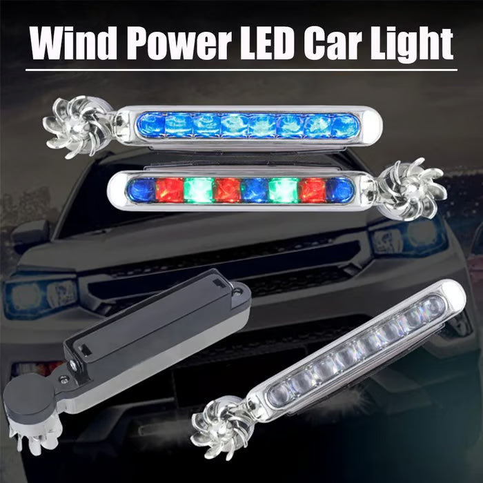 💡Compact Wind Powered Car LED Light for Daytime visibility