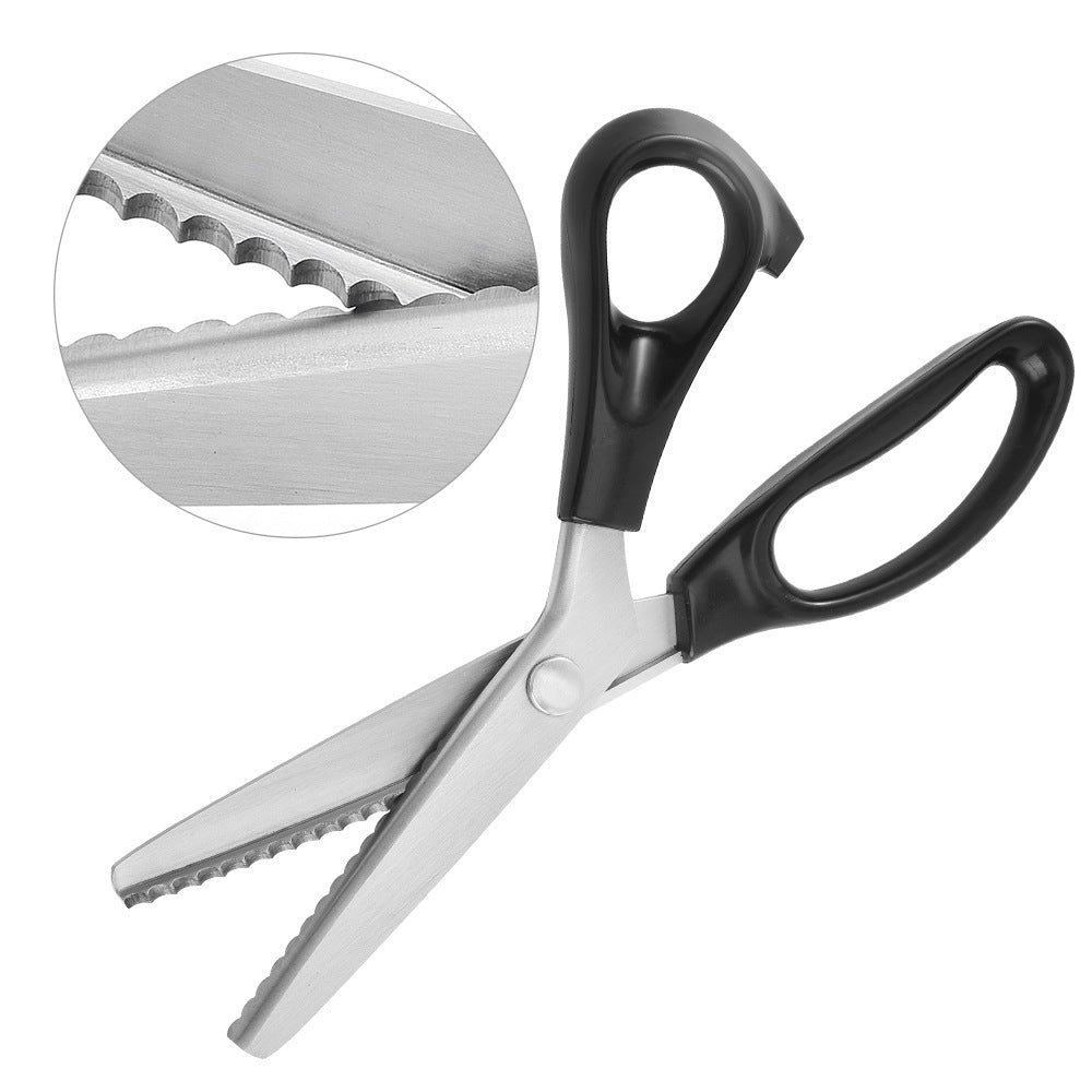 Zig Zag Stainless Steel Craft Scissors ✂️ - Durable Sharp Sewing Tool for DIY Crafts , Dressmaking