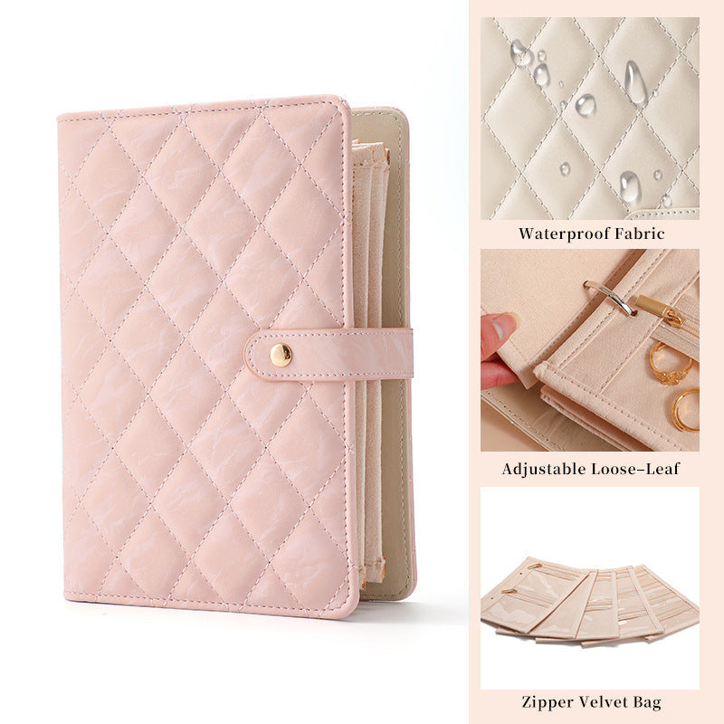 Luxury Portable Jewelry Organizer Book
