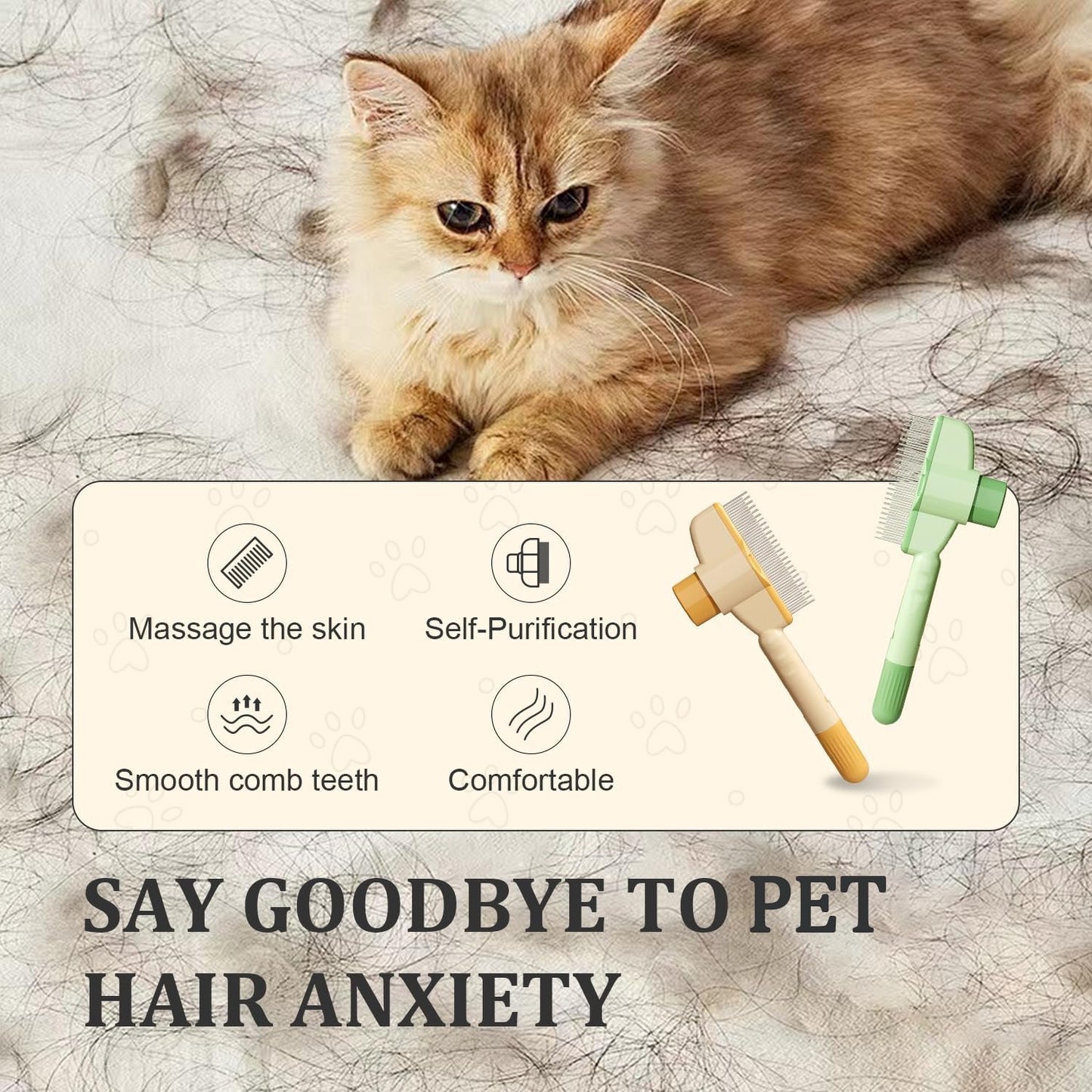 Pet Grooming Comb Brush✨