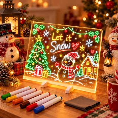🎨 LED DIY Drawing Board for Kids – Reuseable Acrylic Art Board ✨
