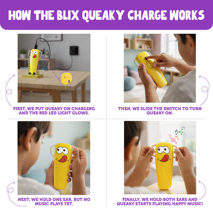 HUNGRY QUEAKY Interactive CHARGE Toy