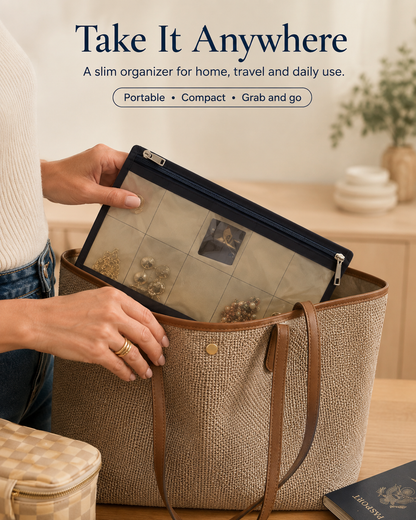 Travel jewelry Organizer Pouch