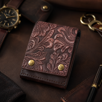 Vintage Embossed Men's Wallet