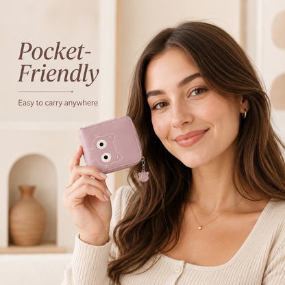 KittyCharm Organizer Mini Wallet