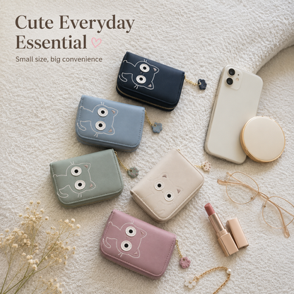 KittyCharm Organizer Mini Wallet