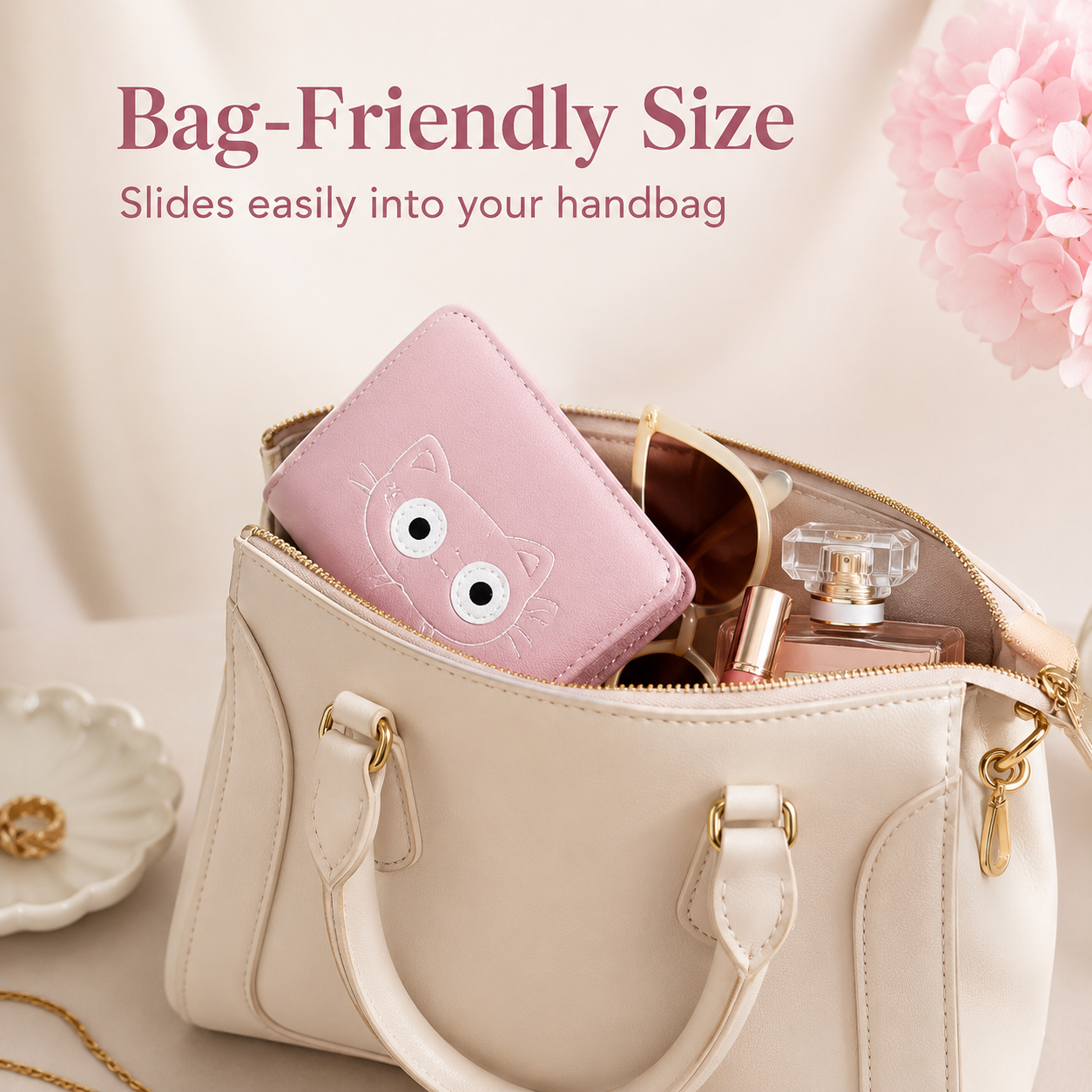KittyCharm Organizer Mini Wallet