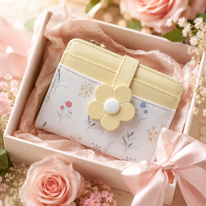 Cute Floral Wallet for Girls