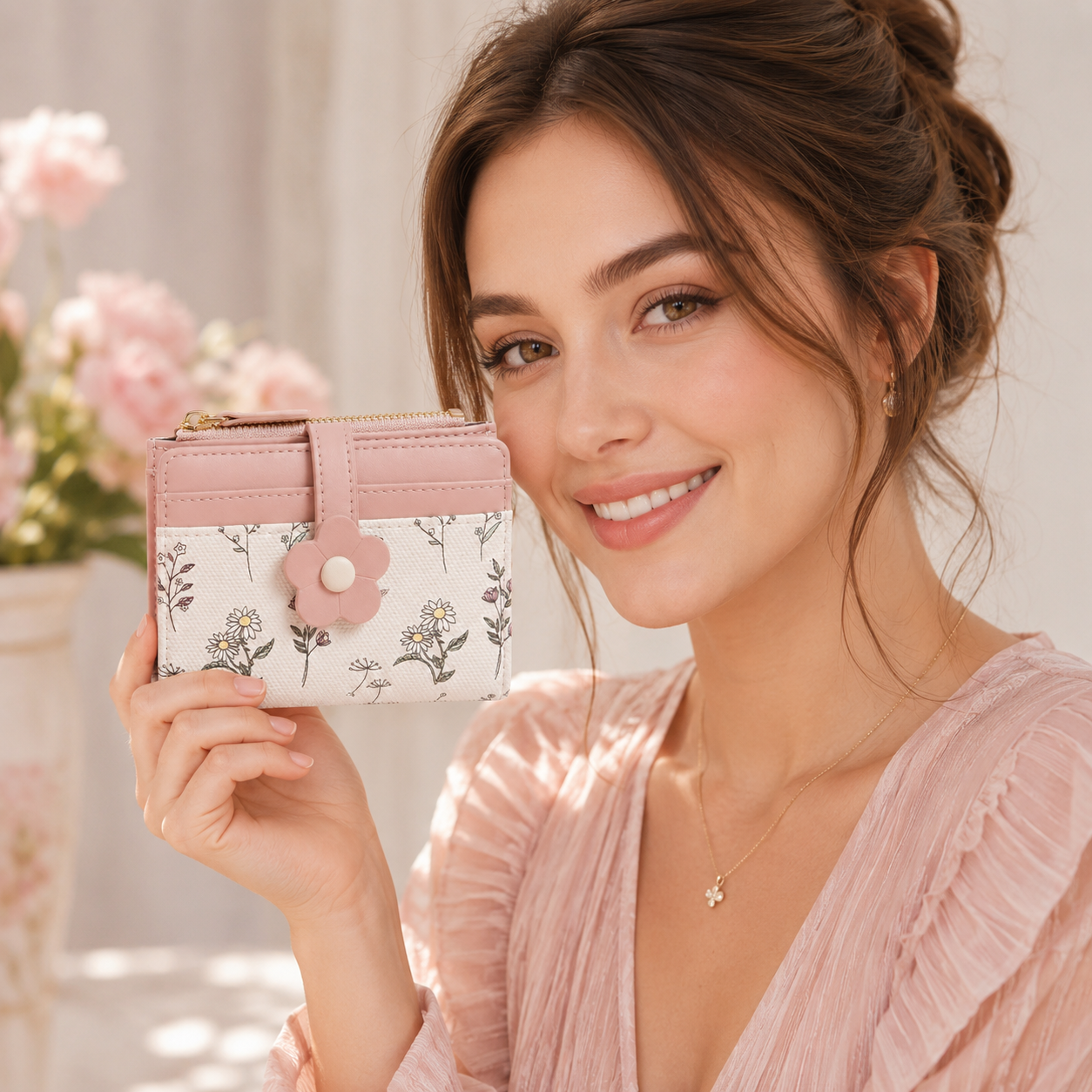 Cute Floral Wallet for Girls