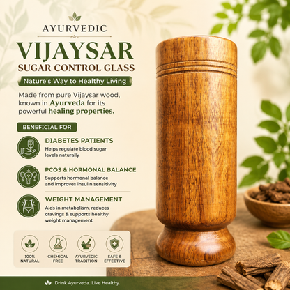 Ayurvedic Vijaysar Wood Sugar Control Glass