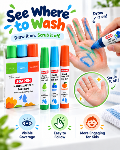 Kids Hand Soap Pens- Make Handwashing Fun for Kids 🧼