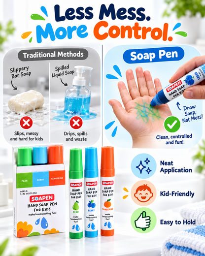 Kids Hand Soap Pens- Make Handwashing Fun for Kids 🧼