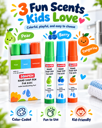Kids Hand Soap Pens- Make Handwashing Fun for Kids 🧼