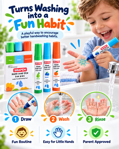 Kids Hand Soap Pens- Make Handwashing Fun for Kids 🧼