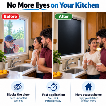 Blackout Privacy Window Sheet - Block Unwanted Views &amp; Enjoy More Privacy at Home