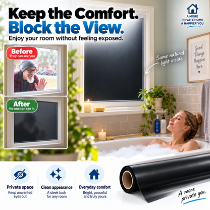 Blackout Privacy Window Sheet - Block Unwanted Views &amp; Enjoy More Privacy at Home