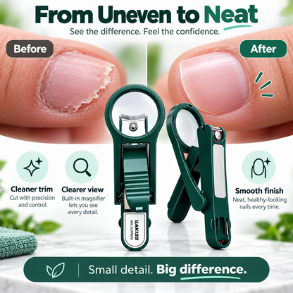 MagnifyPro™ Nail Clipper with Magnifying Glass - See Clearly. Trim Confidently