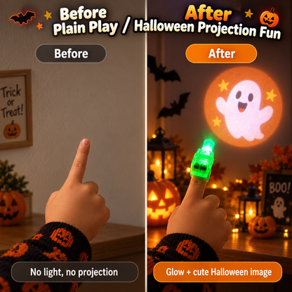 LED Halloween Projection Finger Lights – Finger Ring Toy