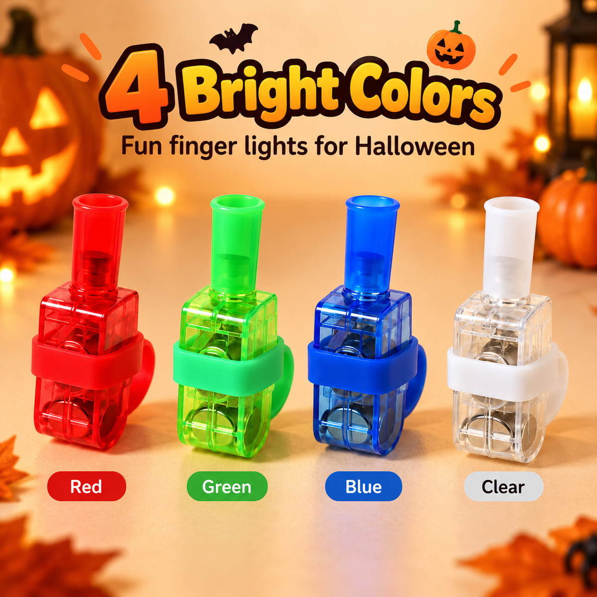 LED Halloween Projection Finger Lights – Finger Ring Toy