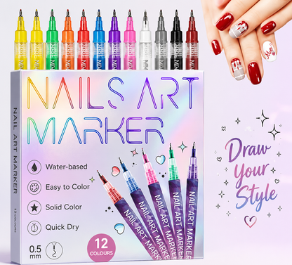 Imported Nails Art Marker Set