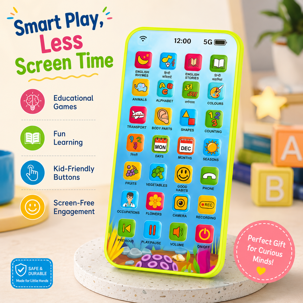 Smart Learning Phone for Kids 📱