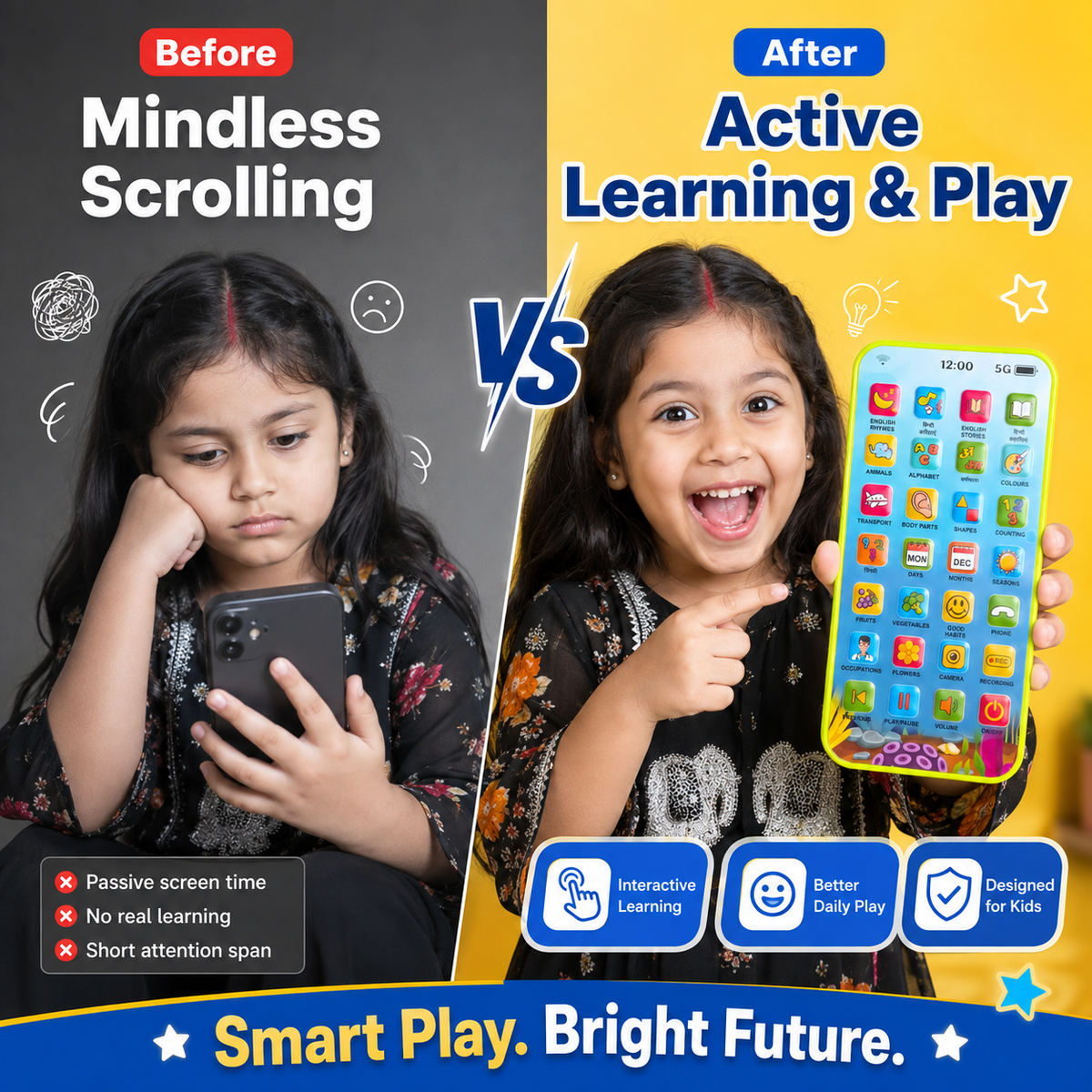 Smart Learning Phone for Kids 📱