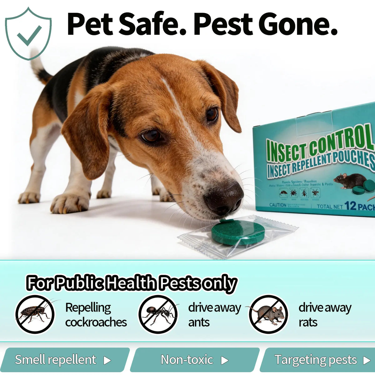 Strong Mouse Control Bait - Fast Action Bait for Indoor/Outdoor Control