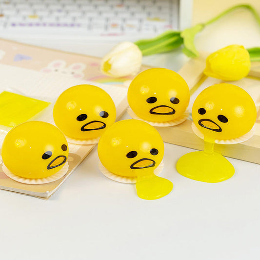 🐣 Funny Egg “Vomit” Squeeze Toy