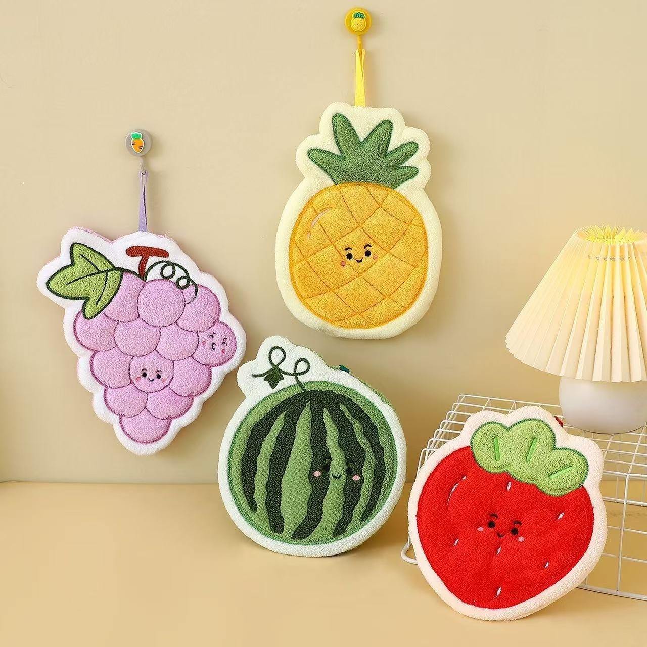 🍓 Cute Fruit Hand Towel - Turn Everyday Drying into a Sweet Little Moment 🍍