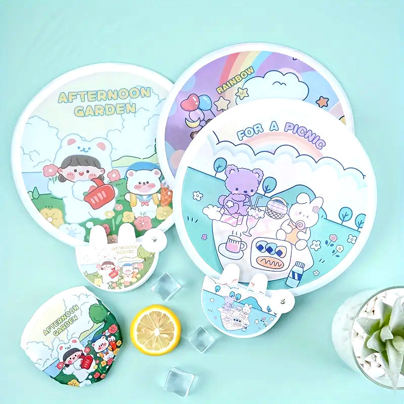 🌈✨ Cute Cartoon Hand Fans Collection ✨🌈