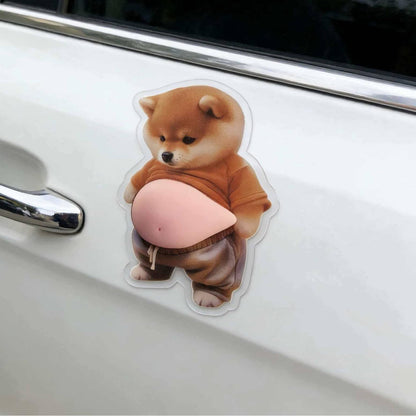 🐻 3D Cute Big Belly Cartoon Sticker 🌟