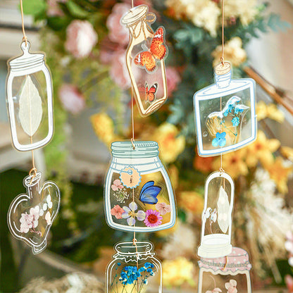 🌸 Aesthetic Transparent Dried Flower Bookmark