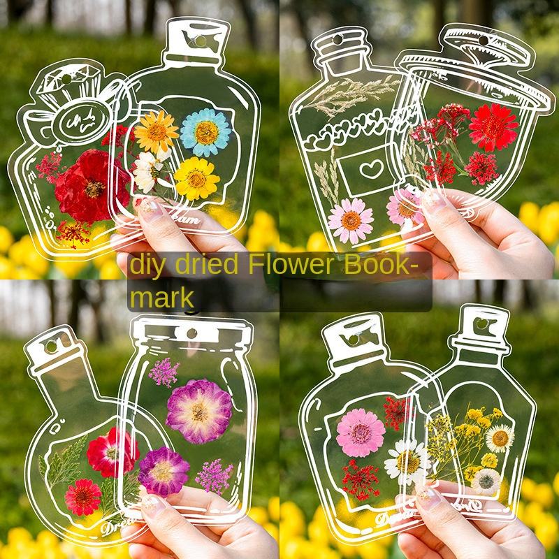 🌸 Aesthetic Transparent Dried Flower Bookmark