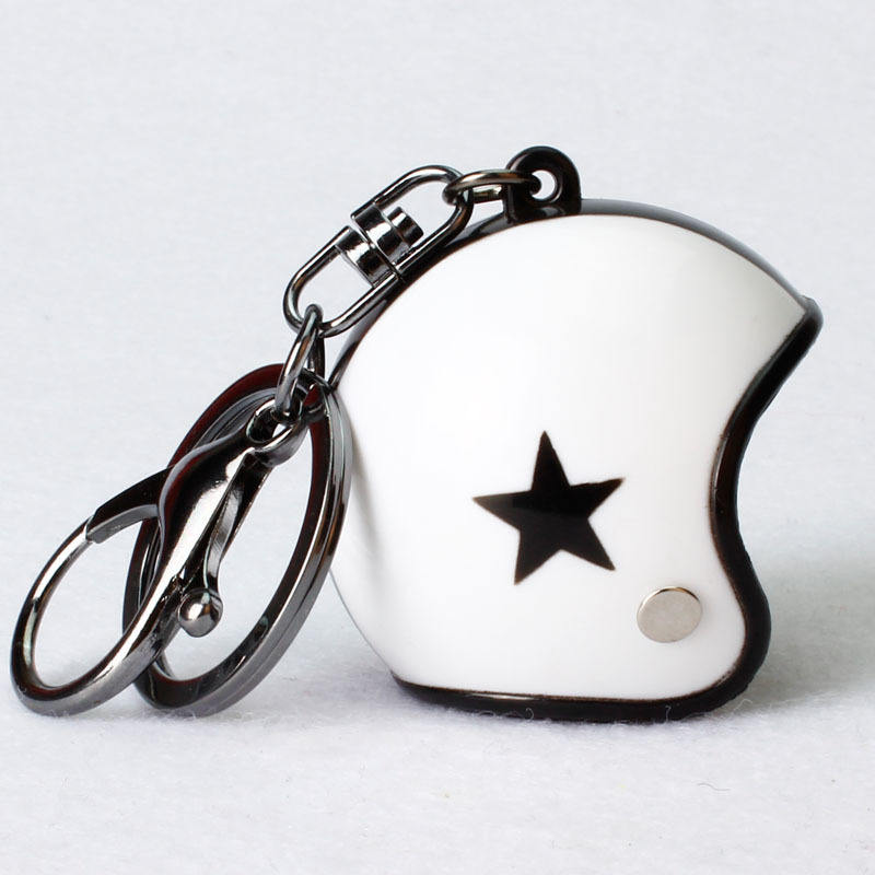 Cute Mini Helmet Keychain 🏍️