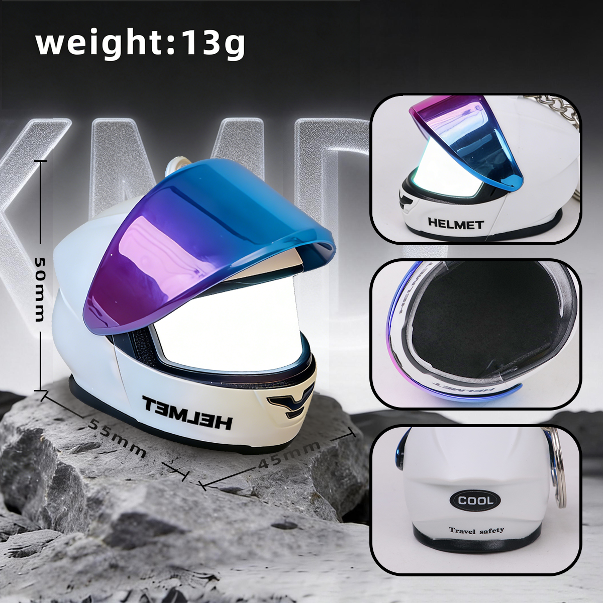 🏍️GlowRide™ Mini Helmet Keychain 🔑