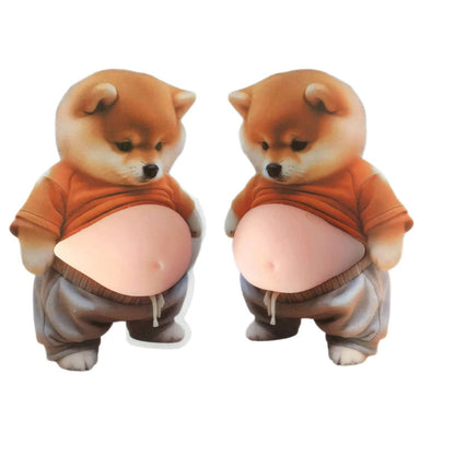 🐻 3D Cute Big Belly Cartoon Sticker 🌟