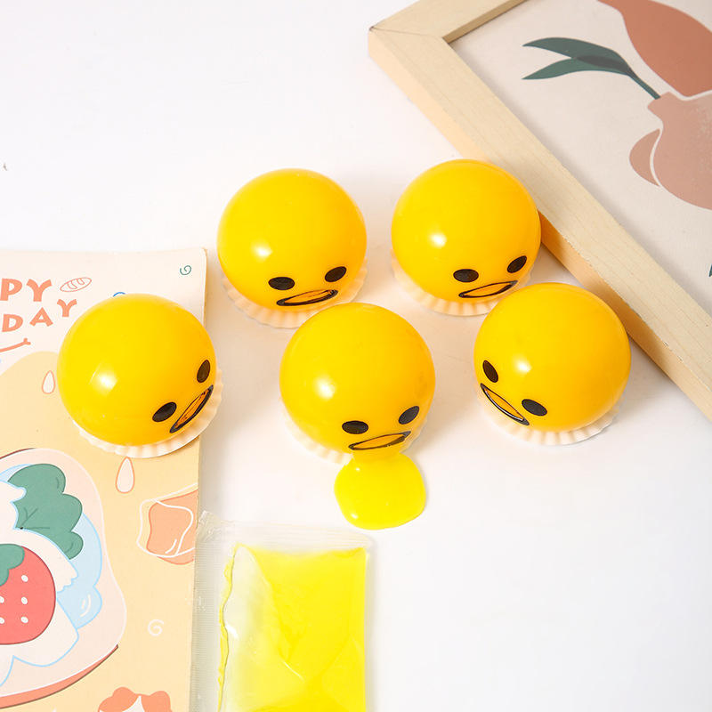 🐣 Funny Egg “Vomit” Squeeze Toy