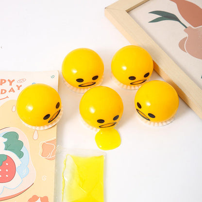 🐣 Funny Egg “Vomit” Squeeze Toy