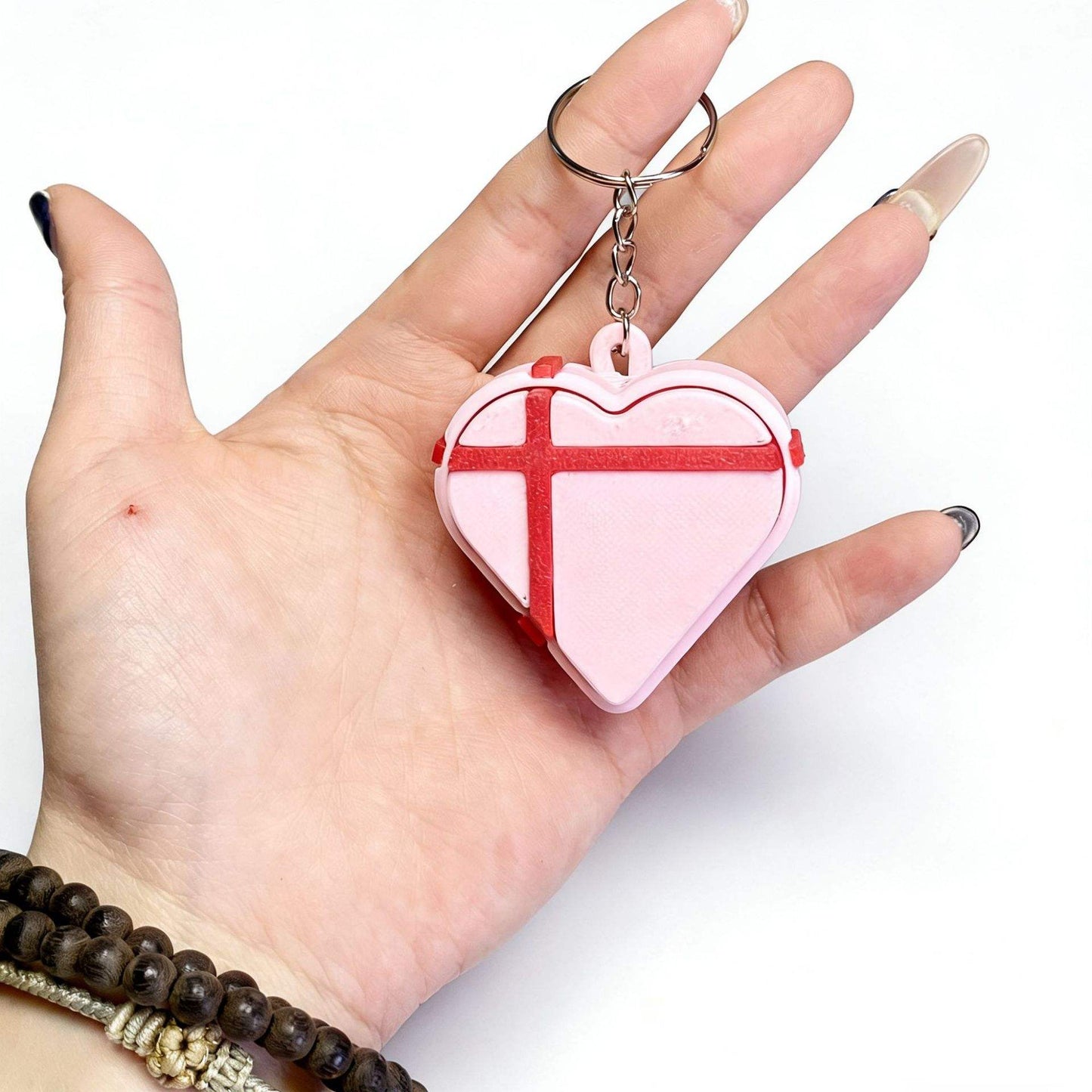 💕Brain Rot Heart Fidget Keychain – Cute, Clicky & Totally Addictive 🔥