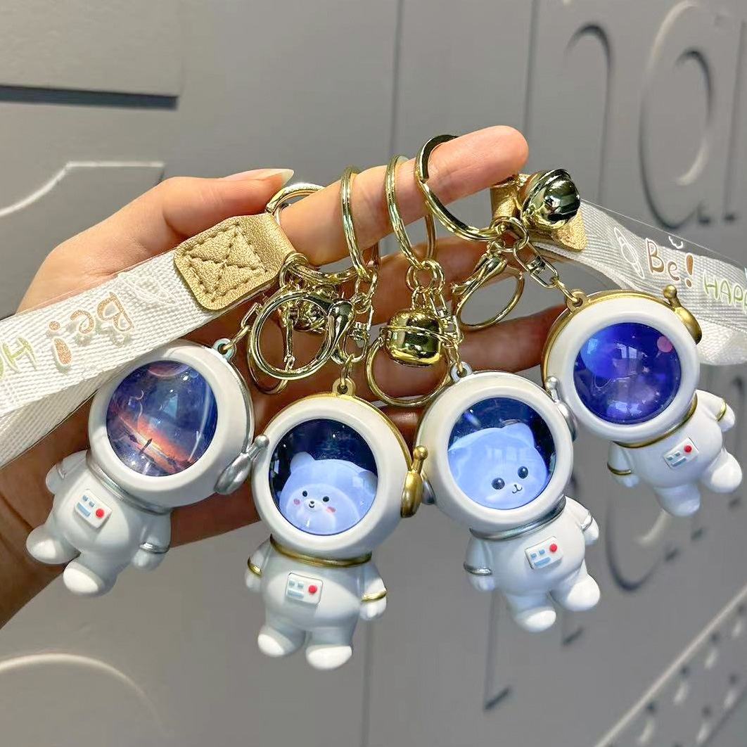 Astronaut Kitty Lightup Keychain  – Interactive Mini Companion!