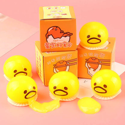 🐣 Funny Egg “Vomit” Squeeze Toy