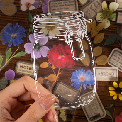 🌸 Aesthetic Transparent Dried Flower Bookmark