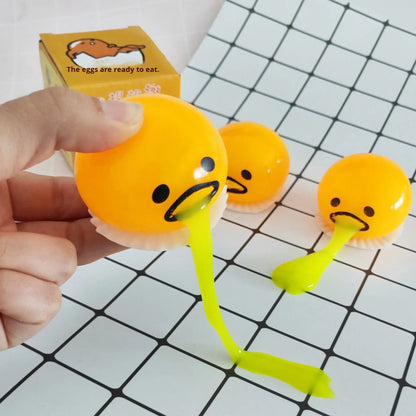 🐣 Funny Egg “Vomit” Squeeze Toy
